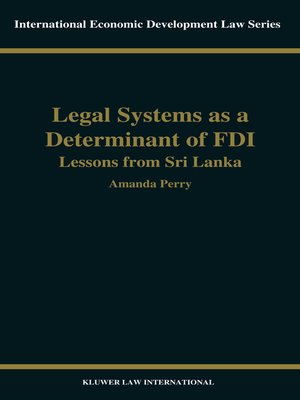cover image of Legal Systems as a Determinant of Foreign Direct Investment